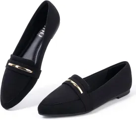 MUSSHOE Flats Shoes Women Pointed Toe Womens Flats Loafers