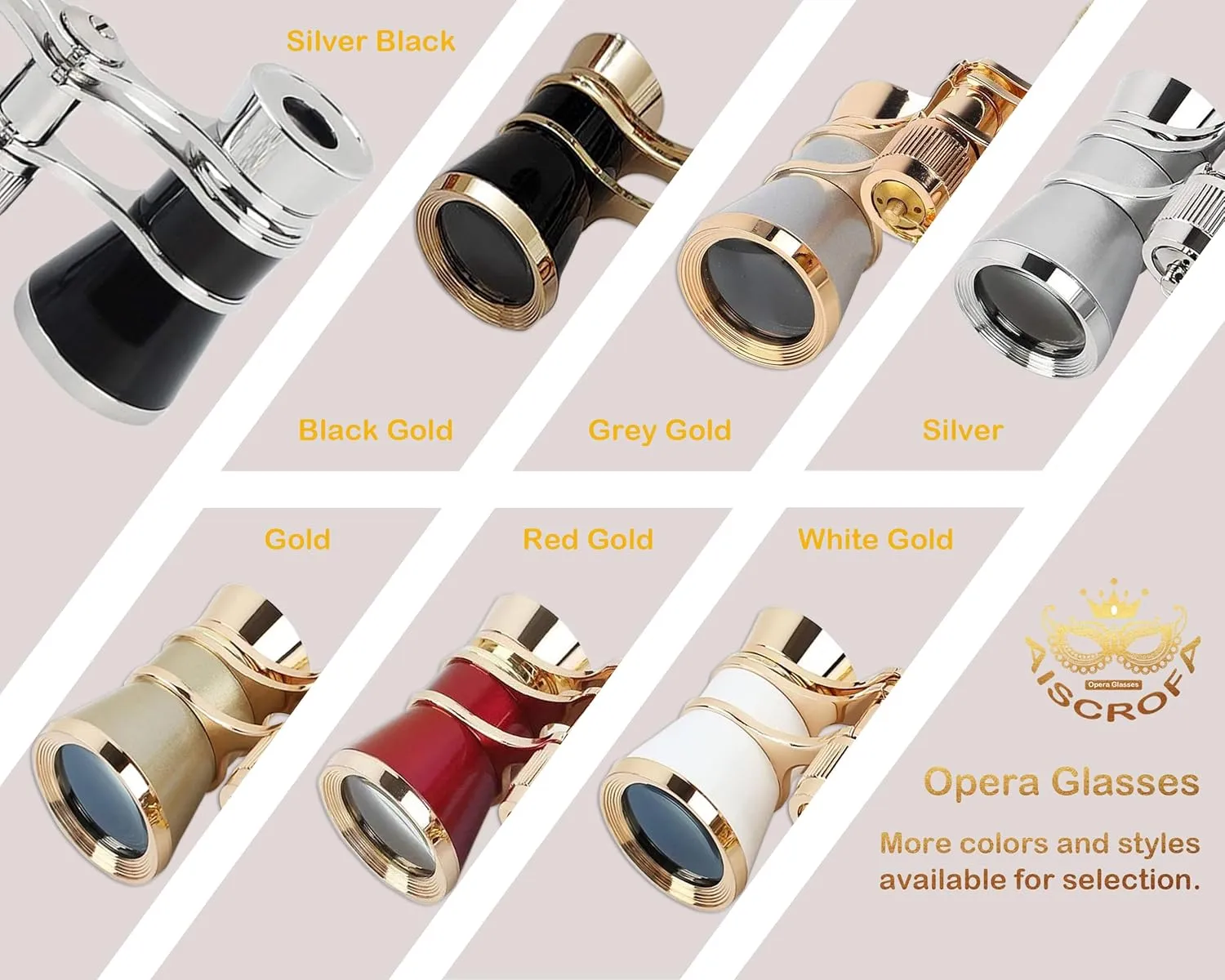 Opera Glasses,3X25 Theater Binoculars with Foldable and Extendable Handle,Mini Binocular Compact Lightweight,Portable Theater Glasses for Adults Kids Women in Musical Concert