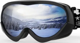 OutdoorMaster Kids Ski Goggles - Helmet Compatible Snow Goggles for Boys & Girls with 100% UV Protection