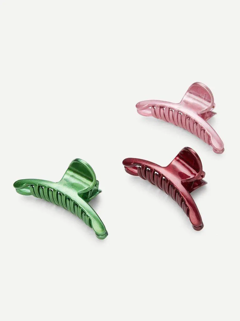 Plain Hair Clip 3pcs