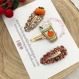 Pumpkin Spice Snap Clip Set