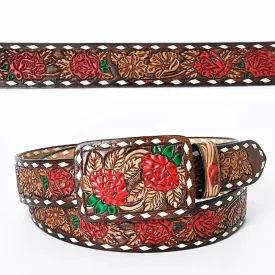 Rosa Hand Tooled Leather Belt
