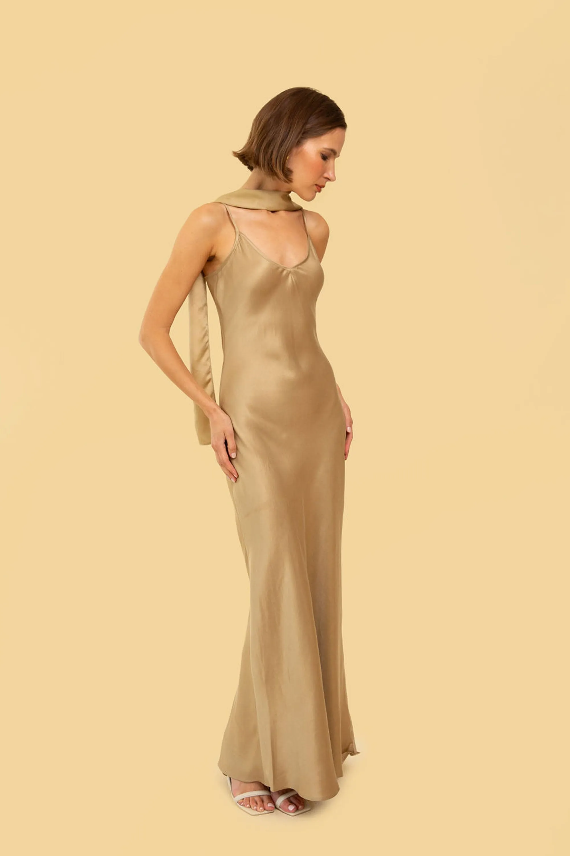 Sash in Gold Silky