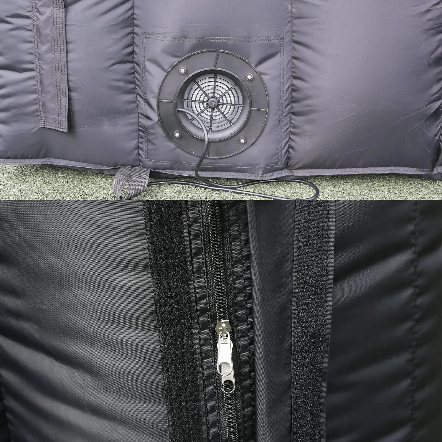 SAYOK 16.7FT Inflatable Tunnel Sport Tunnel Entrance Inflatable Football Tunnel Tent Inflatable Entryway with Blower for Event Advertise Business Exhibition Promotion(Black, 16.7ft x 9.84ft x 9.19ft)