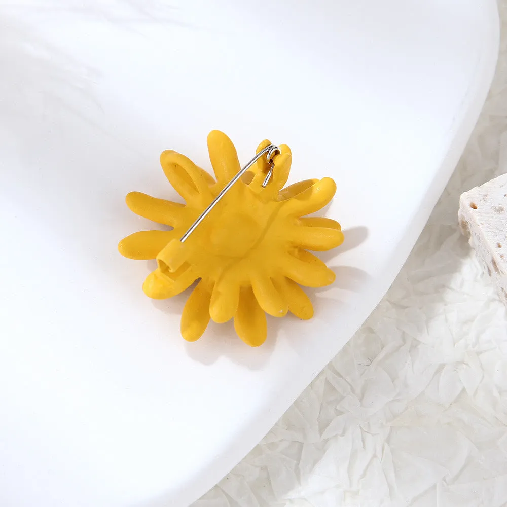 SB348 - Fresh sunflower brooch