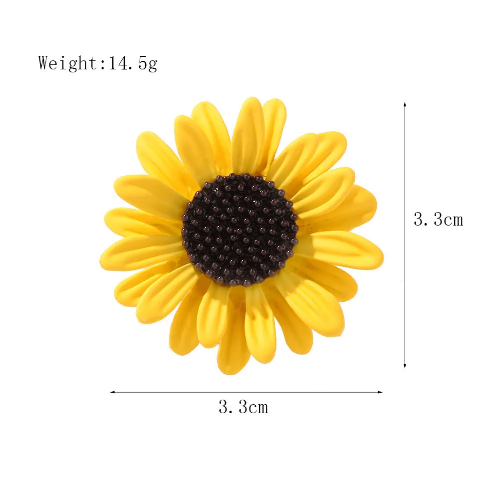 SB348 - Fresh sunflower brooch