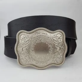 Silver Western Plaque Buckle/Belt
