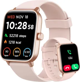 Smart Watch for Women Android & iPhone, Alexa Built-in, IP68 Waterproof Activity Fitness Tracker with Bluetooth Call (Answer/Make), 1.8" Smartwatch with Heart Rate/SpO2/Sleep Monitor, 100  Sports Mode