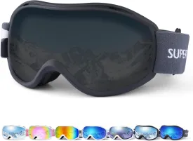 Supertrip Ski Goggles Men Women Anti-Fog Snow Goggles UV Protection Snowboard Goggles for Adult Youth