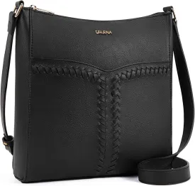 Telena Crossbody Purses for Women Trendy Vegan Leather Purses Bucket Hobo Bags Handbags with Adjustable Guitar Strap