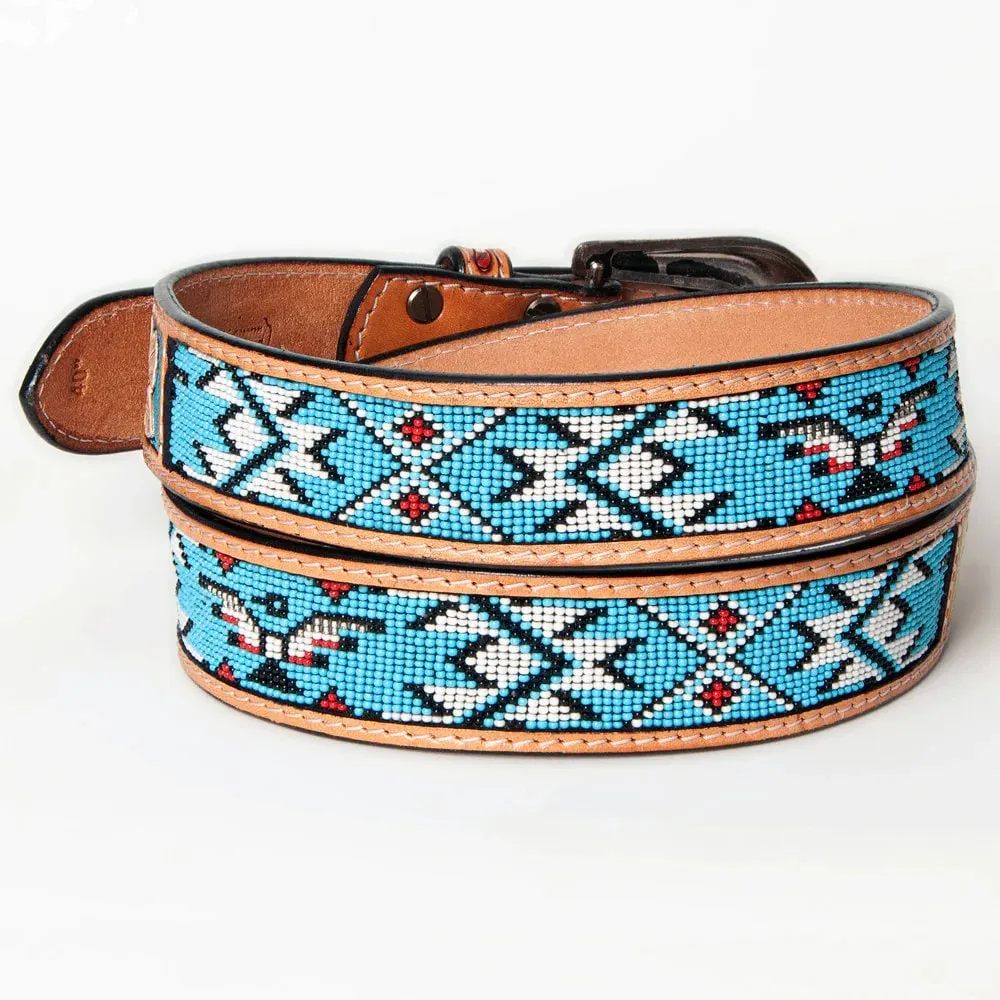 The Blues Hand Tooled Leather Belt