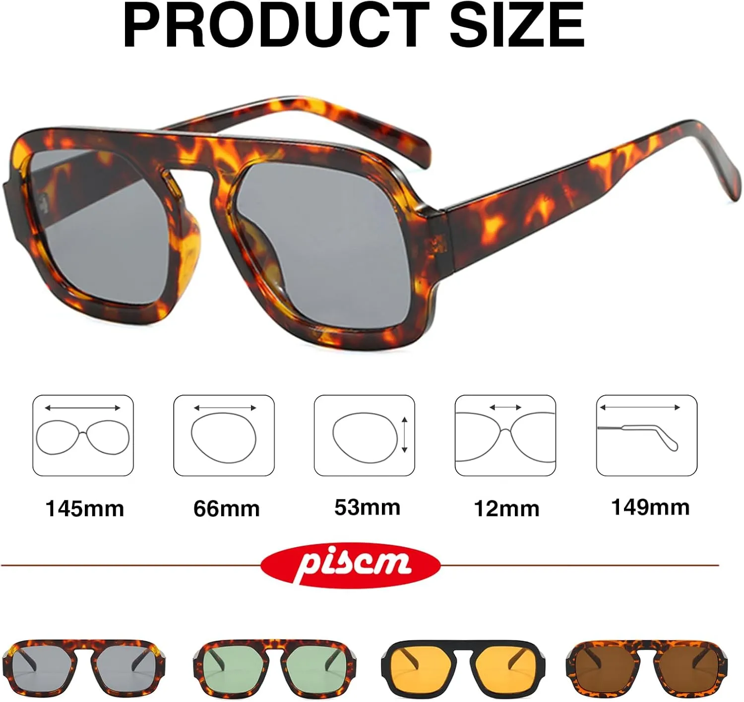 Trendy Hexagon Aviator Sunglasses for Women Men 70s Retro Square Flat Top Geometric Sun Glasses Shades