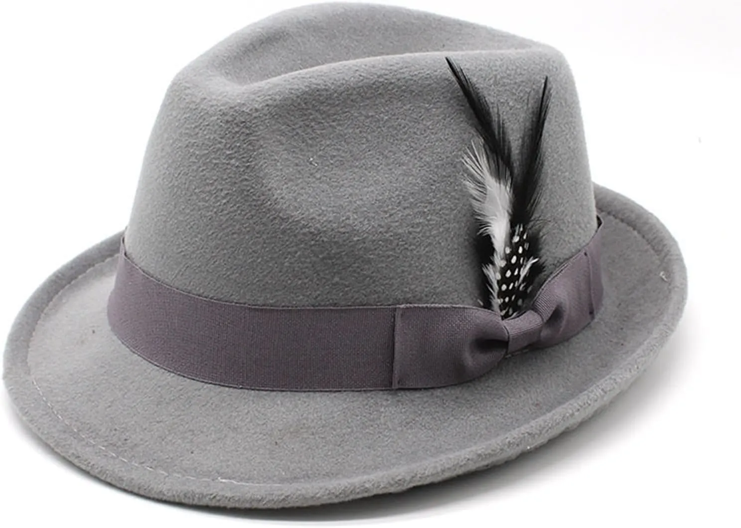Vintage German Beer Hat Traditional Fedora with Feather for Oktoberfest Costume Parties & Men's Drinking Bucket