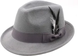 Vintage German Beer Hat Traditional Fedora with Feather for Oktoberfest Costume Parties & Men's Drinking Bucket
