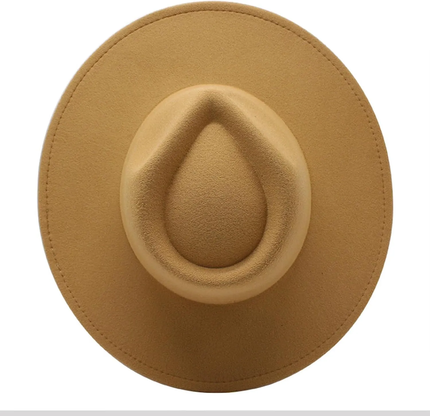 Women Classic Vintage Wide Brim Fedora Hat Unisex Adult Mens Felt Panama Cap Wool Jazz Hat