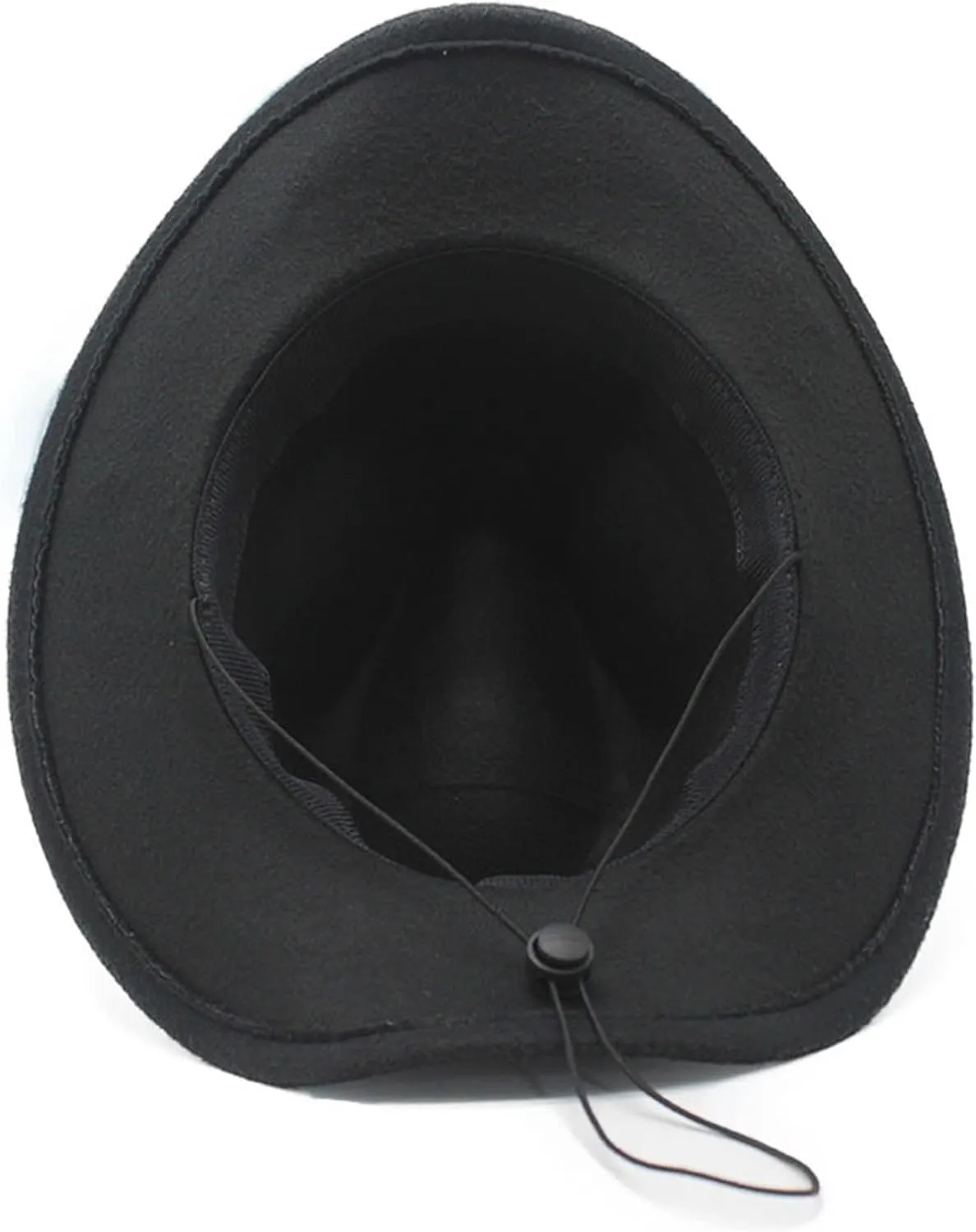 Women Men Western Cowboy Hat, Vintage Felt Cowgirl Hat Wide Brim Bowler Cap Adult Cowboy Hats
