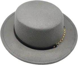 Women Men Wool Fedora Hat Wide Brim Jazz Church Panama Top Hat