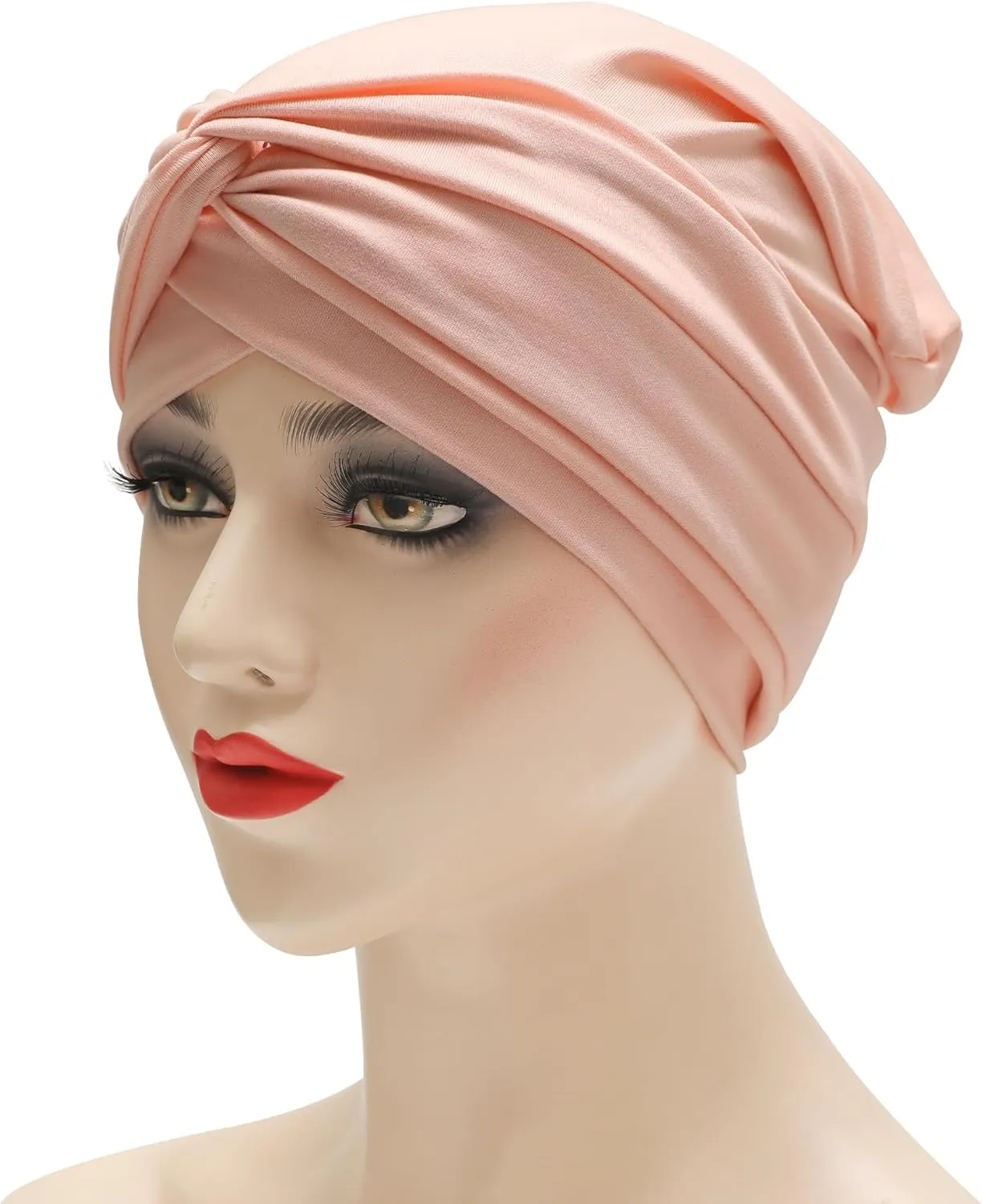 ZLYC Chemo Headwear Pre Tied Turban Headwrap Lightweight Beanie Hat for Women